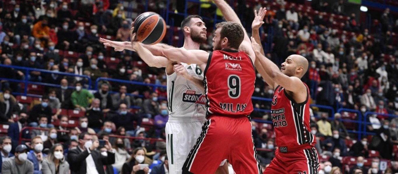 Euroleague: Αρμάνι - Παναθηναϊκός 75-54